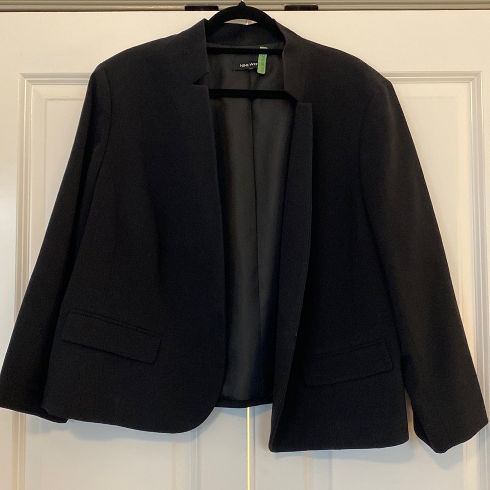 Black Nine West Suit Jacket 18w